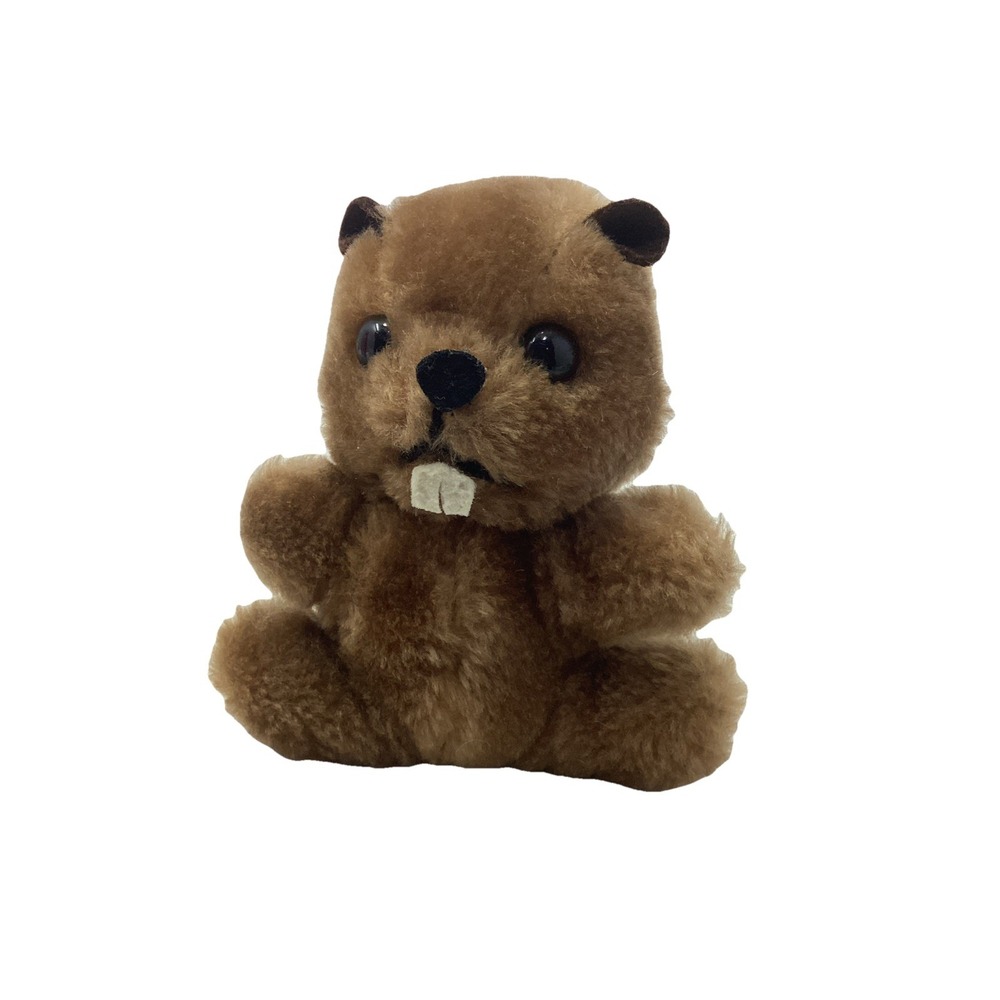 Vintage R. Dakin & Co Squirrel Beanbag Plush 4.5" Stuffed Animal 1978 Toy